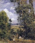 Resting beneath the trees,Pontoise, Camille Pissarro